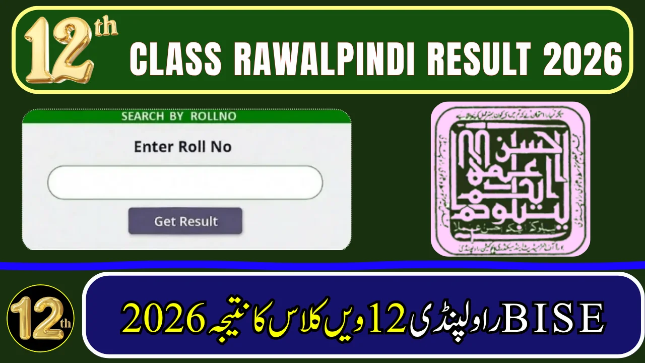 BISE Rawalpindi Board 2nd year 12th Class Result 2026 – Check By Roll Number, Name, SMS & Gazette