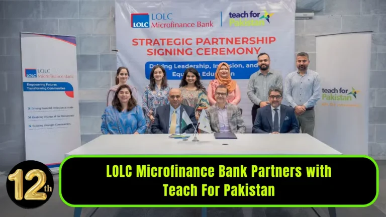 LOLC Microfinance Bank Partners with Teach For Pakistan