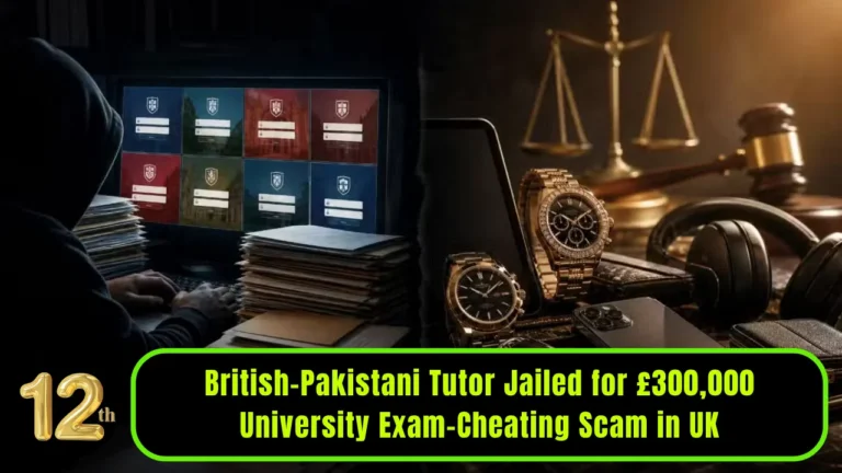 British-Pakistani Tutor Jailed for £300,000 University Exam-Cheating Scam in UK