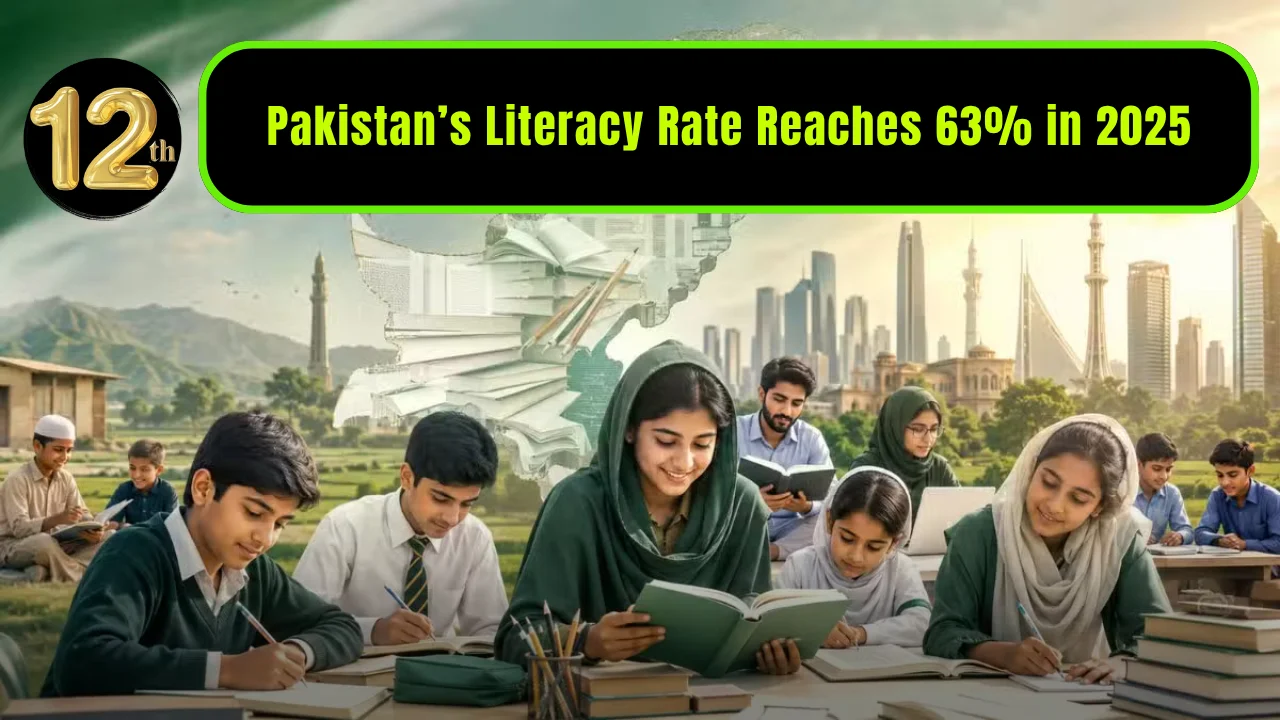 Pakistan’s Literacy Rate Reaches 63% in 2025