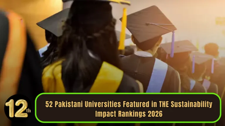 52 Pakistani Universities Featured in THE Sustainability Impact Rankings 2026