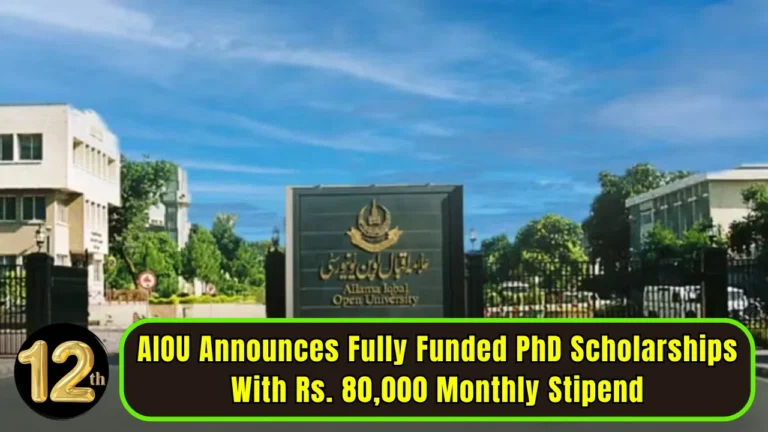 Academic research facilities and AIOU PhD Scholarship details