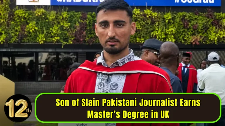 Son of Slain Pakistani Journalist Earns Master’s Degree in UK